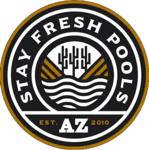 Stay Fresh Pools AZ badge, established 2010